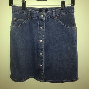 Denim Button-Up skirt